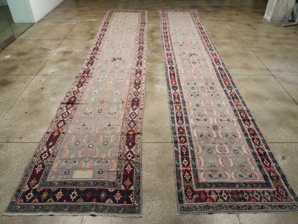 Antique Caucasian Karabagh Wide Gallery Runner, No.30954 - Gsblank