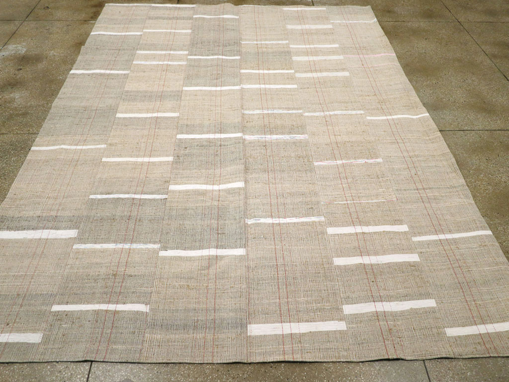 Contemporary Turkish Flatweave Kilim Room Size Carpet, No.30962 - Gsblank