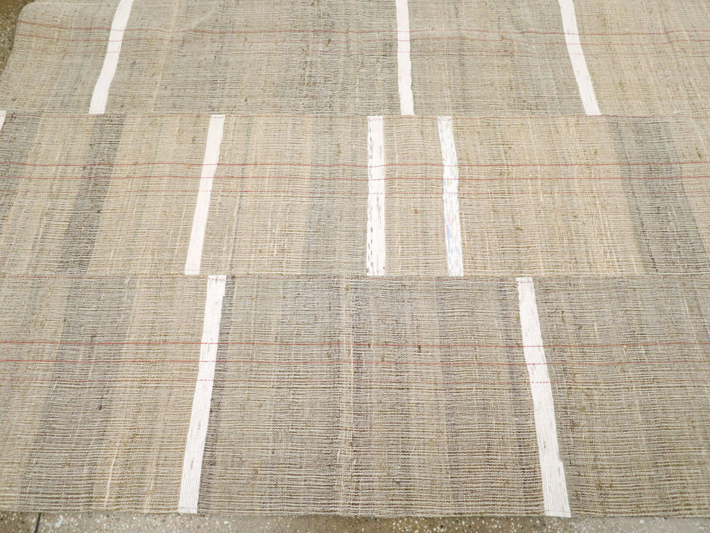Contemporary Turkish Flatweave Kilim Room Size Carpet, No.30962 - Gsblank