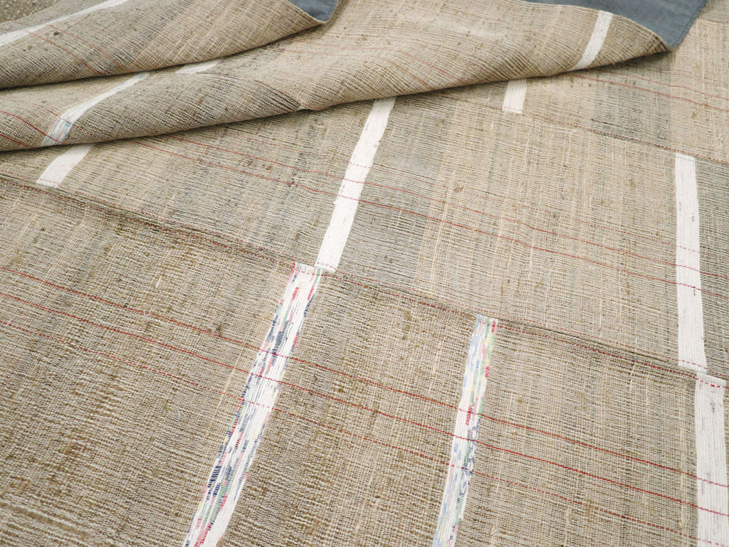 Contemporary Turkish Flatweave Kilim Room Size Carpet, No.30962 - Gsblank