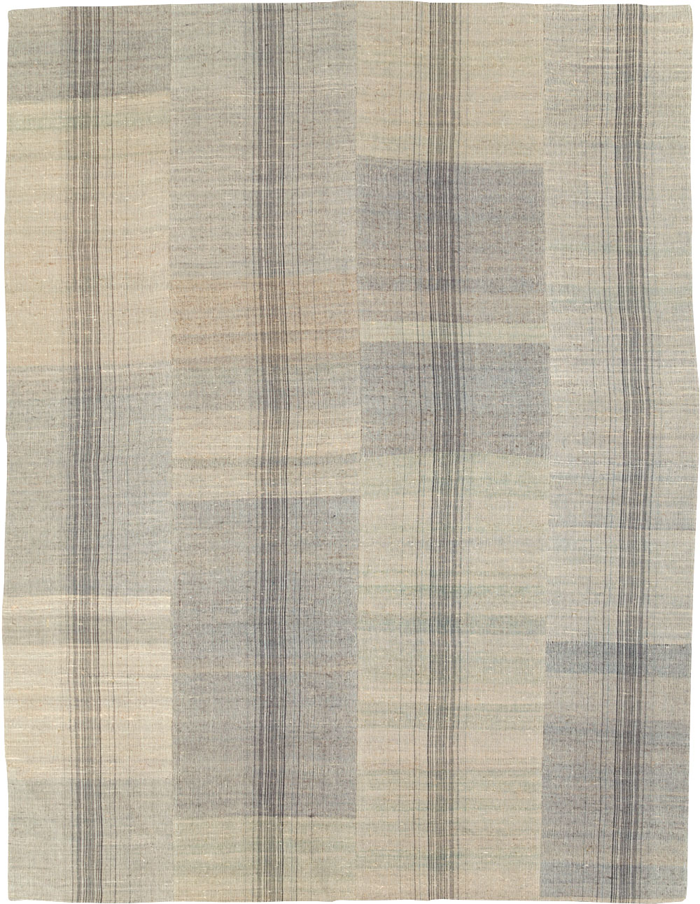 Vintage Turkish Flatweave Kilim Room Size Carpet, No.30963 - Gsblank