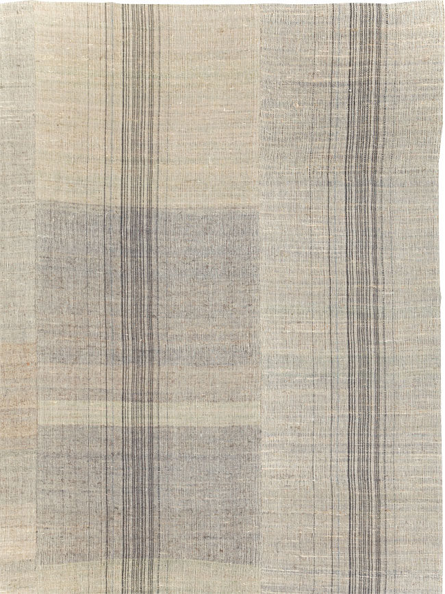 Vintage Turkish Flatweave Kilim Room Size Carpet, No.30963 - Gsblank