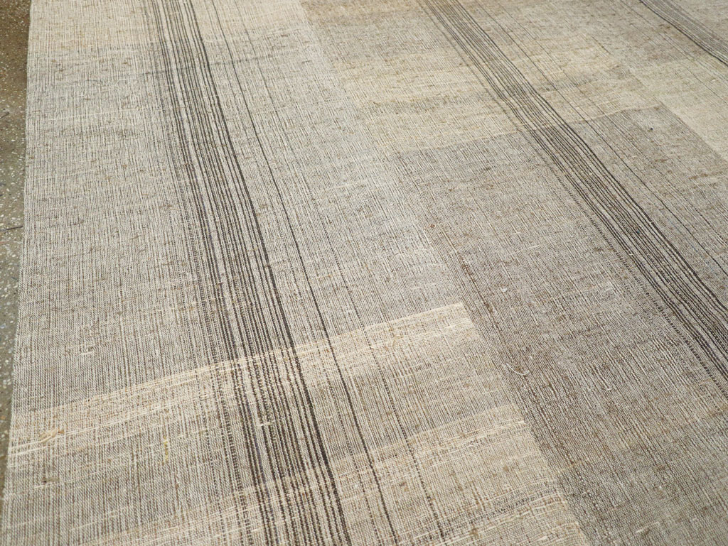 Vintage Turkish Flatweave Kilim Room Size Carpet, No.30963 - Gsblank