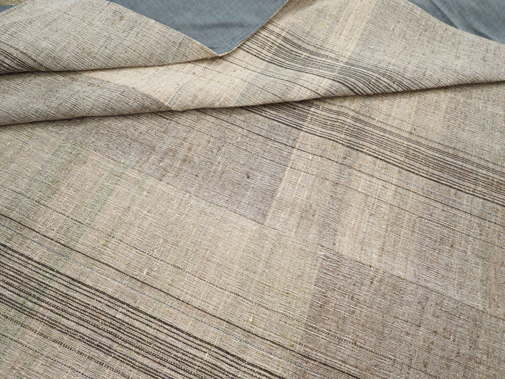 Vintage Turkish Flatweave Kilim Room Size Carpet, No.30963 - Gsblank