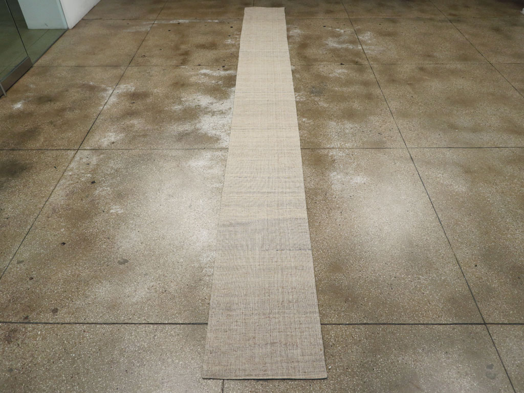Vintage Turkish Flatweave Kilim Long Runner, No.30964 - Gsblank