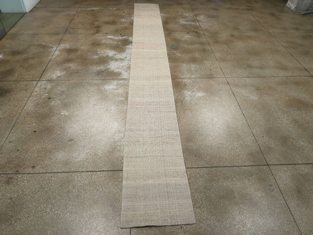 Vintage Turkish Flatweave Kilim Long Runner, No.30965 - Gsblank