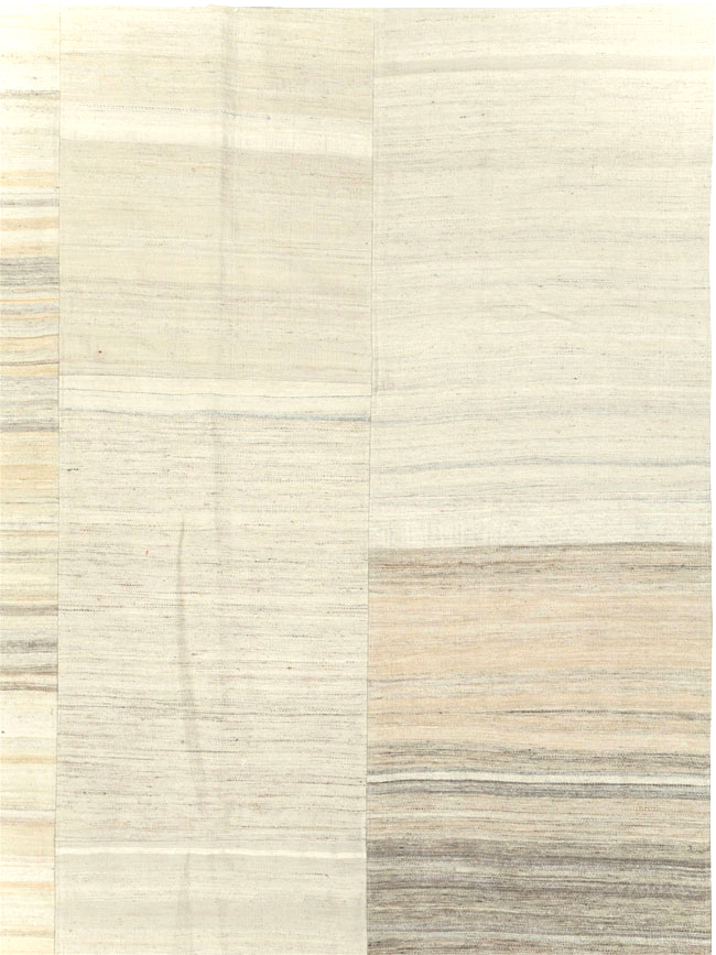 Modern Turkish Flatweave Kilim Large Room Size Carpet, No.30967 - Gsblank