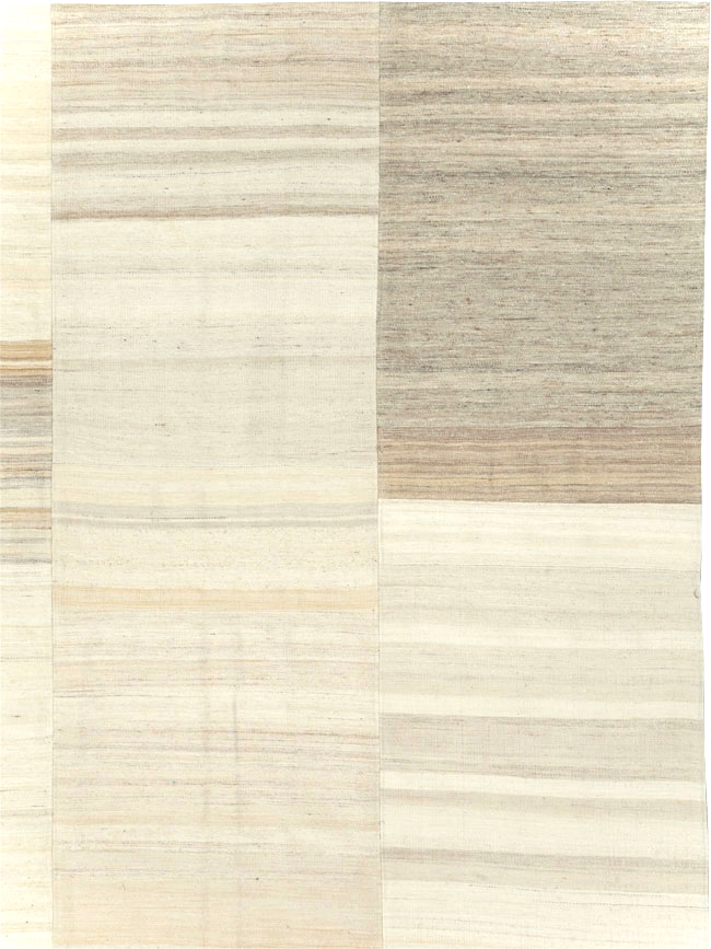 Modern Turkish Flatweave Kilim Large Room Size Carpet, No.30967 - Gsblank