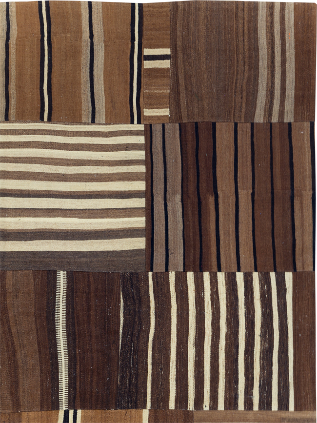 Modern Turkish Patchwork Flatweave Kilim, No.30970 - Gsblank