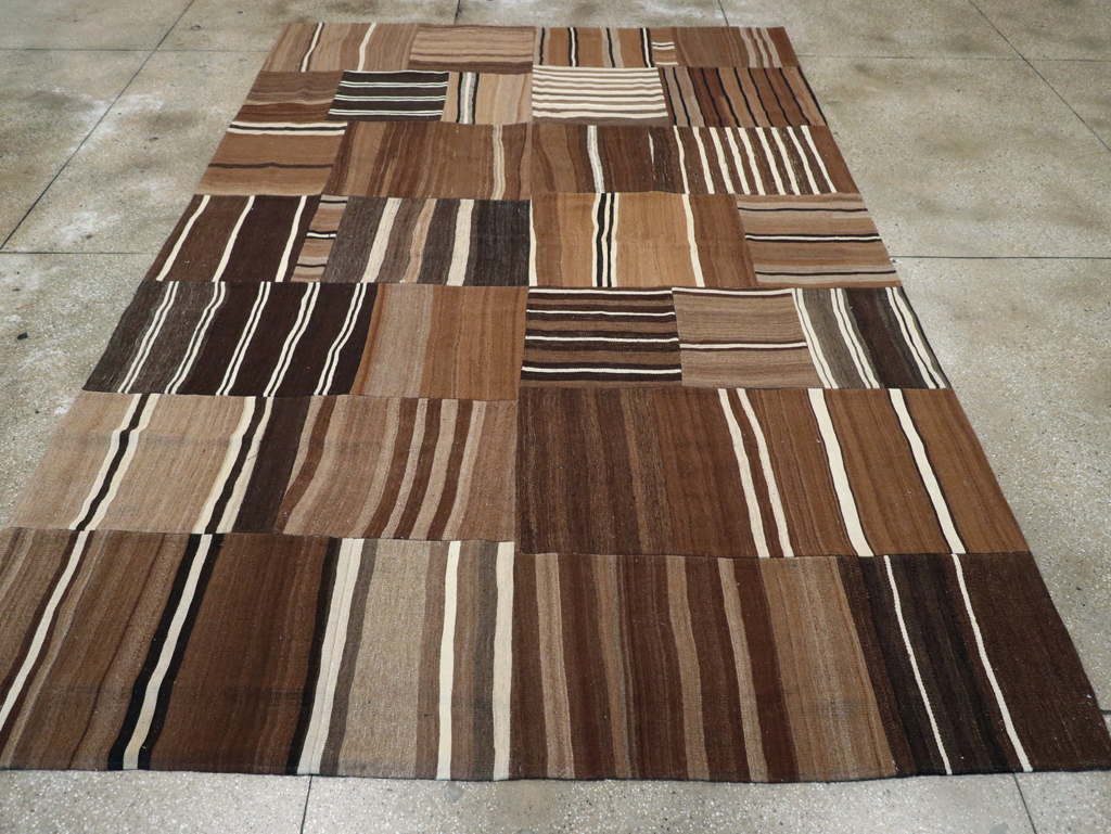 Modern Turkish Patchwork Flatweave Kilim, No.30970 - Gsblank