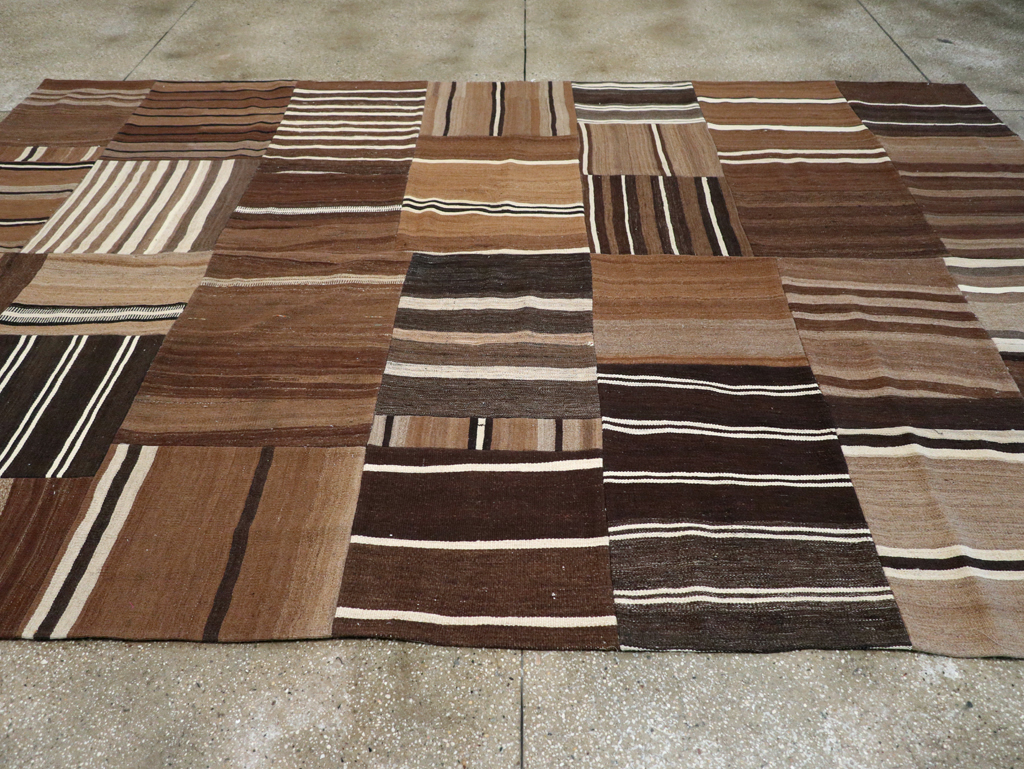 Modern Turkish Patchwork Flatweave Kilim, No.30970 - Gsblank