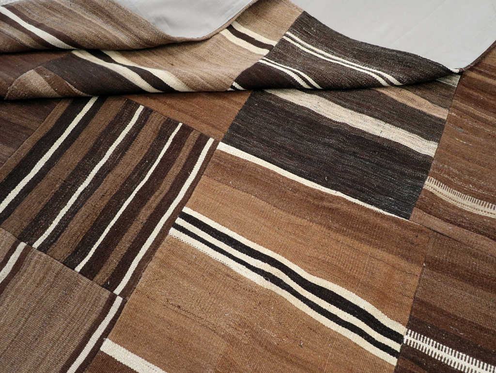 Modern Turkish Patchwork Flatweave Kilim, No.30970 - Gsblank