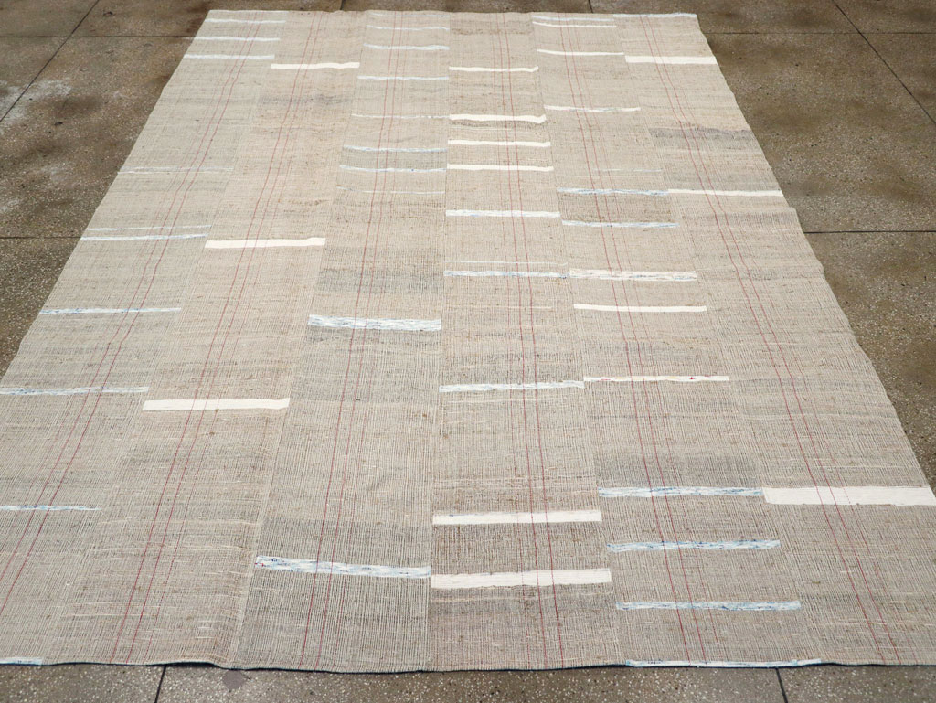 Contemporary Turkish Flatweave Kilim Room Size Carpet, No.30974 - Gsblank