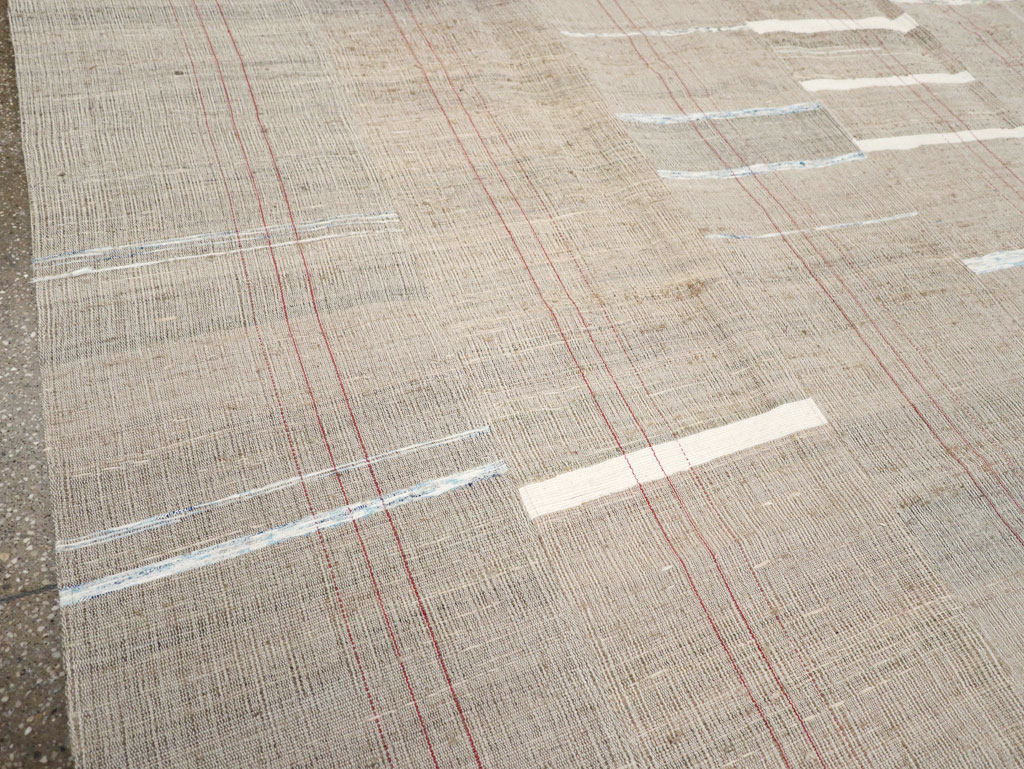 Contemporary Turkish Flatweave Kilim Room Size Carpet, No.30974 - Gsblank