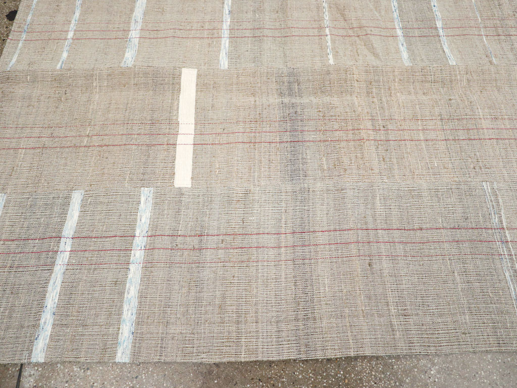 Contemporary Turkish Flatweave Kilim Room Size Carpet, No.30974 - Gsblank