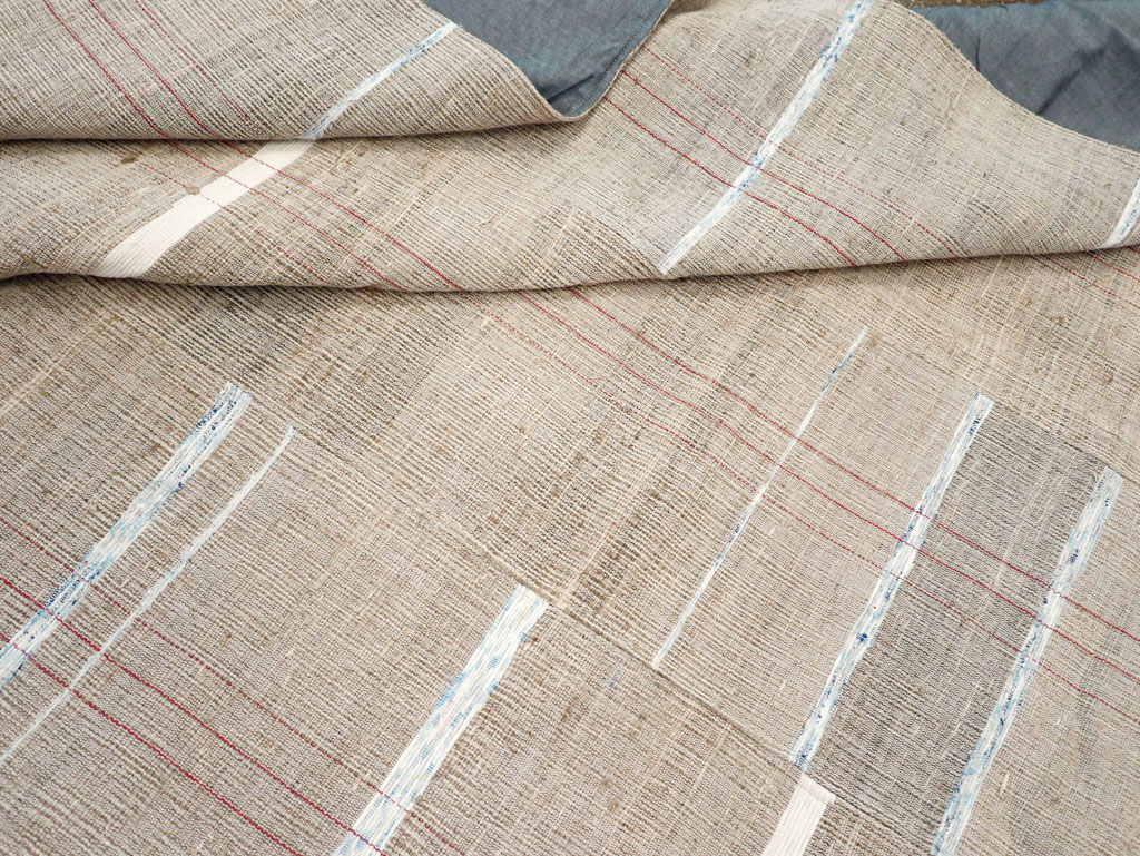 Contemporary Turkish Flatweave Kilim Room Size Carpet, No.30974 - Gsblank