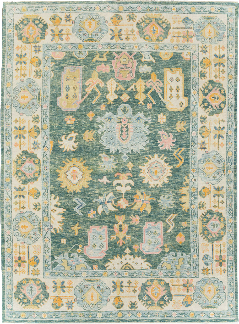 Modern Turkish Oushak, No.30980 - Gsblank