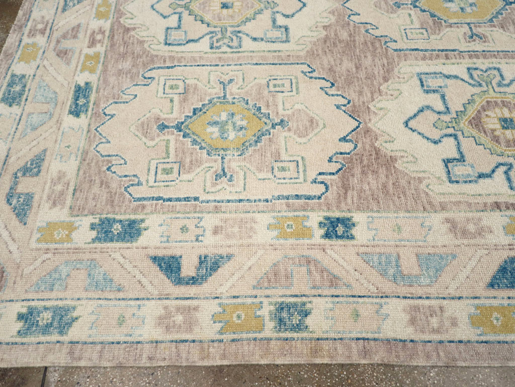 Contemporary Turkish Oushak Room Size Carpet, No.30982 - Gsblank