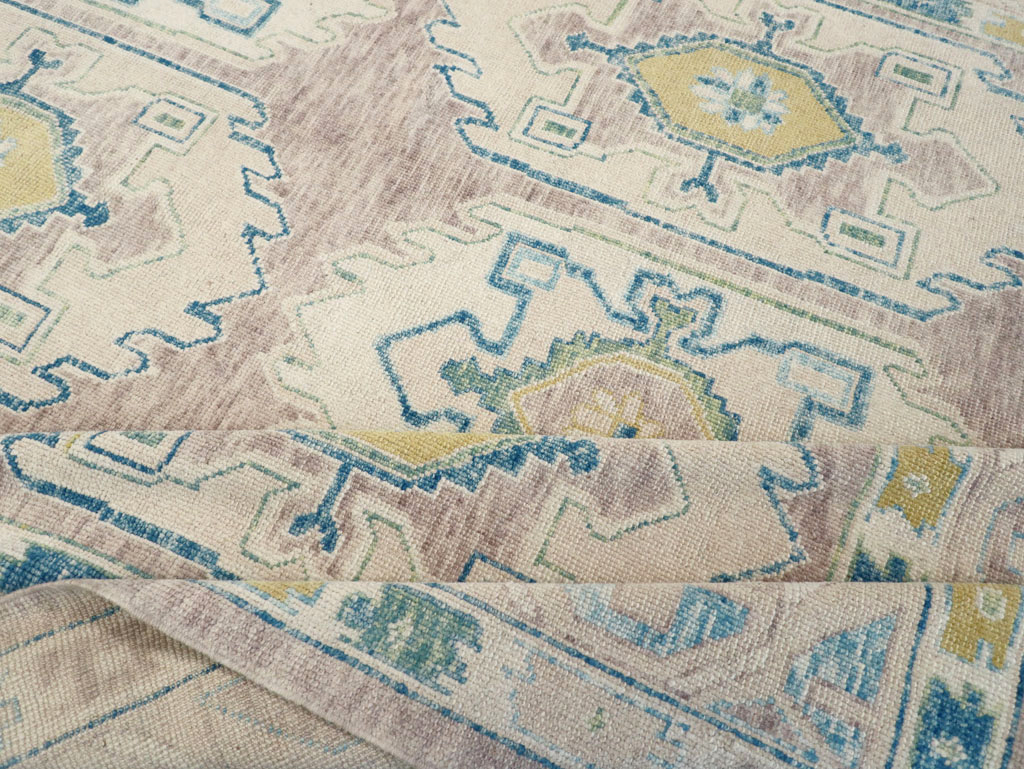 Contemporary Turkish Oushak Room Size Carpet, No.30982 - Gsblank