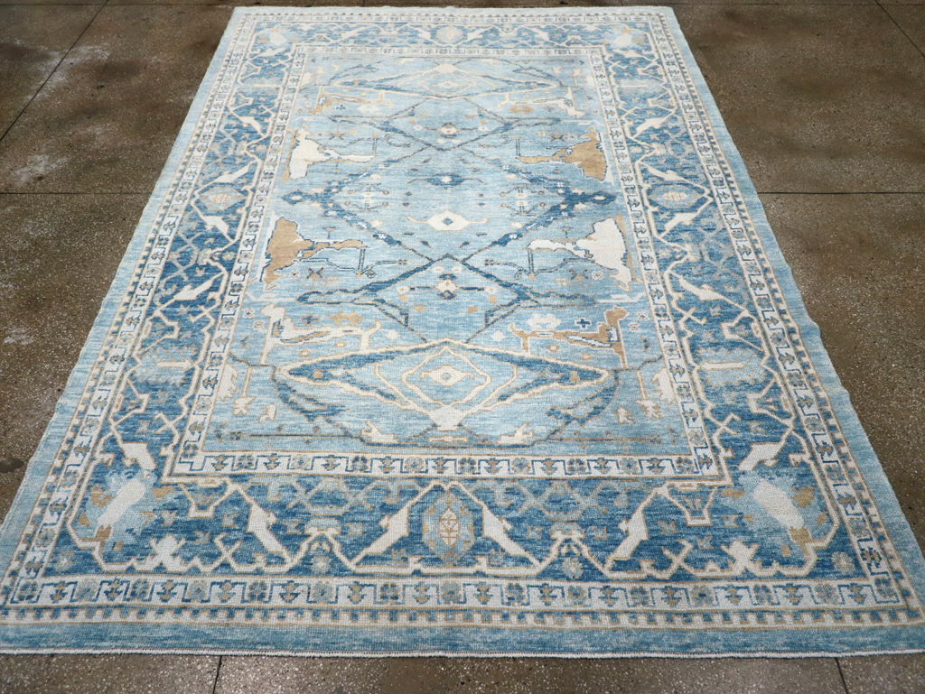 Modern Turkish Oushak Carpet, No.30983 - Gsblank