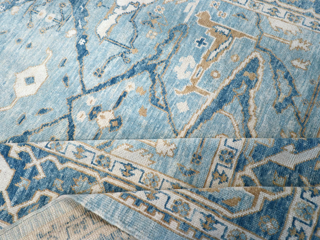 Modern Turkish Oushak Carpet, No.30983 - Gsblank