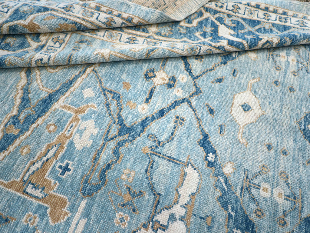 Modern Turkish Oushak Carpet, No.30983 - Gsblank