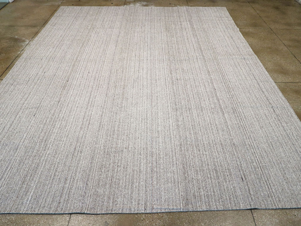 Vintage Turkish Flatweave Kilim Large Room Size Carpet, No.30988 - Gsblank