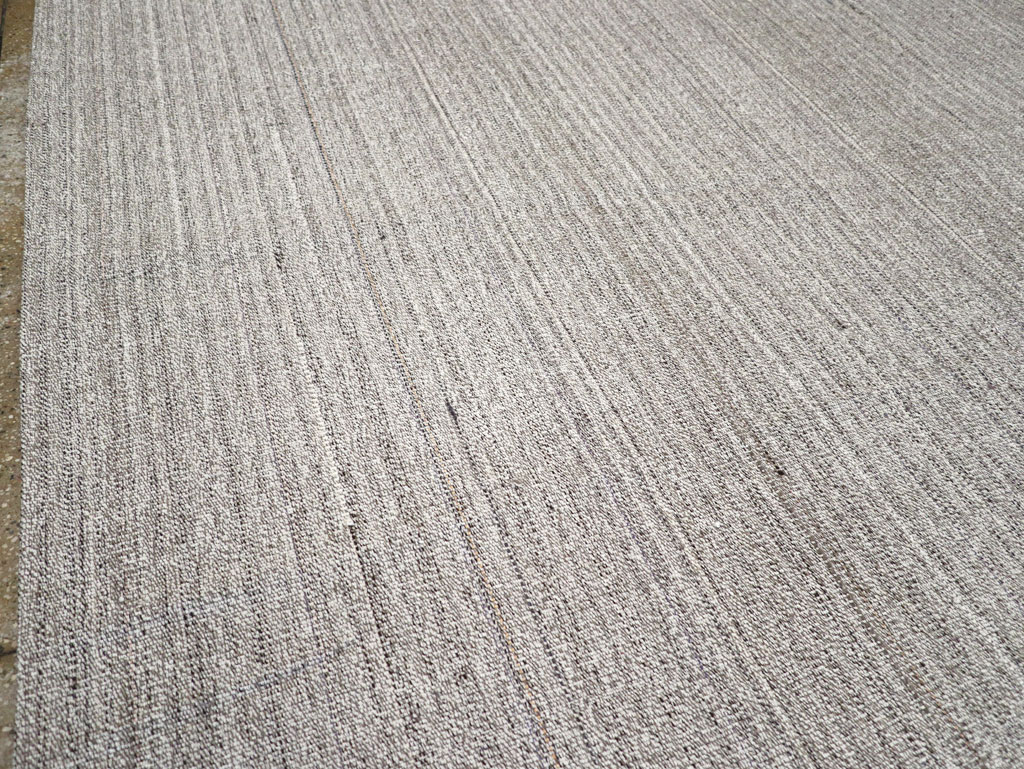 Vintage Turkish Flatweave Kilim Large Room Size Carpet, No.30988 - Gsblank