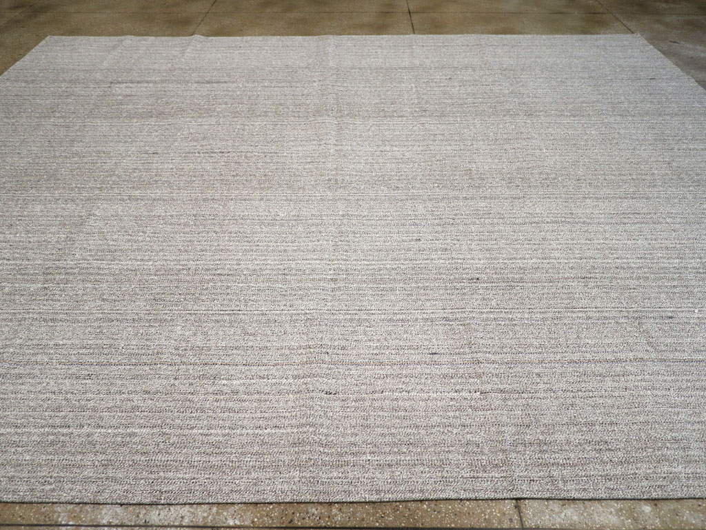 Vintage Turkish Flatweave Kilim Large Room Size Carpet, No.30988 - Gsblank