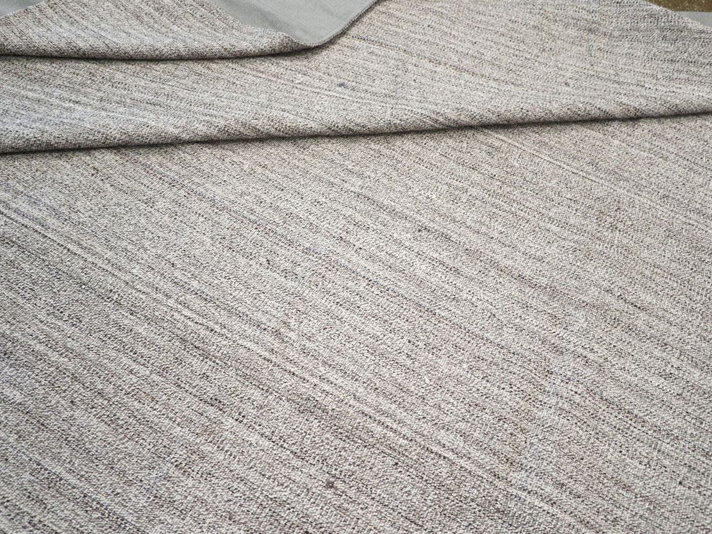 Vintage Turkish Flatweave Kilim Large Room Size Carpet, No.30988 - Gsblank