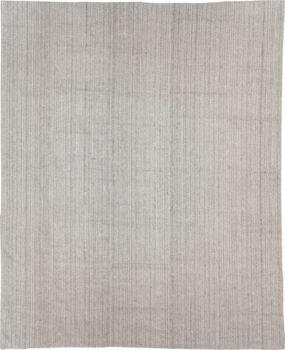 Vintage Turkish Flatweave Kilim Large Room Size Carpet, No.30990 - Gsblank