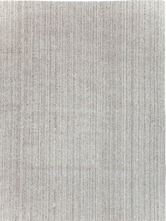 Vintage Turkish Flatweave Kilim Large Room Size Carpet, No.30990 - Gsblank