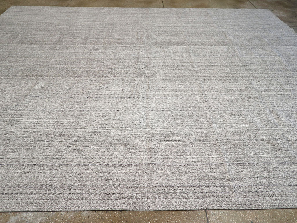 Vintage Turkish Flatweave Kilim Large Room Size Carpet, No.30990 - Gsblank