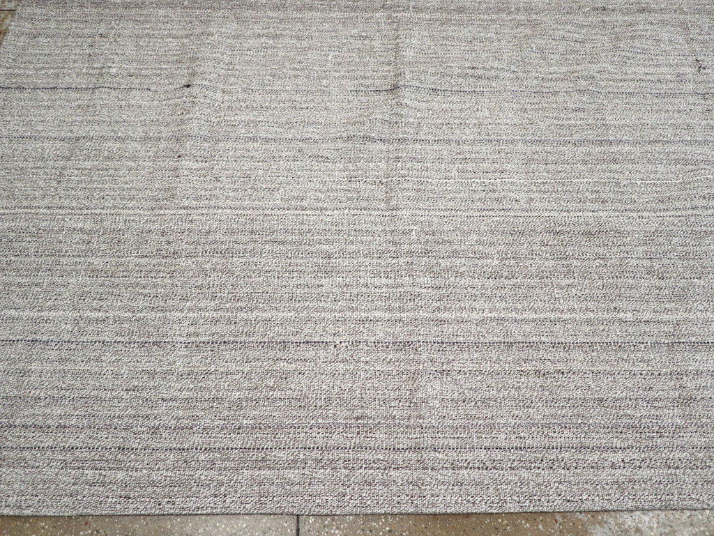 Vintage Turkish Flatweave Kilim Large Room Size Carpet, No.30990 - Gsblank