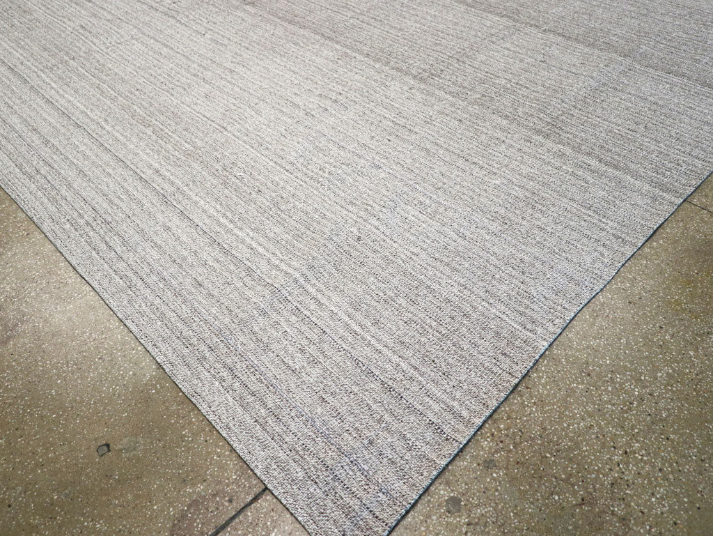 Vintage Turkish Flatweave Kilim Large Room Size Carpet, No.30990 - Gsblank