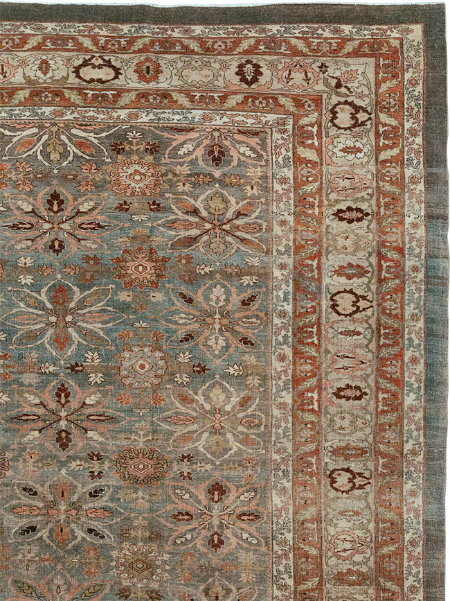 Antique Persian Bidjar Oversize Carpet, No.30993 - Gsblank