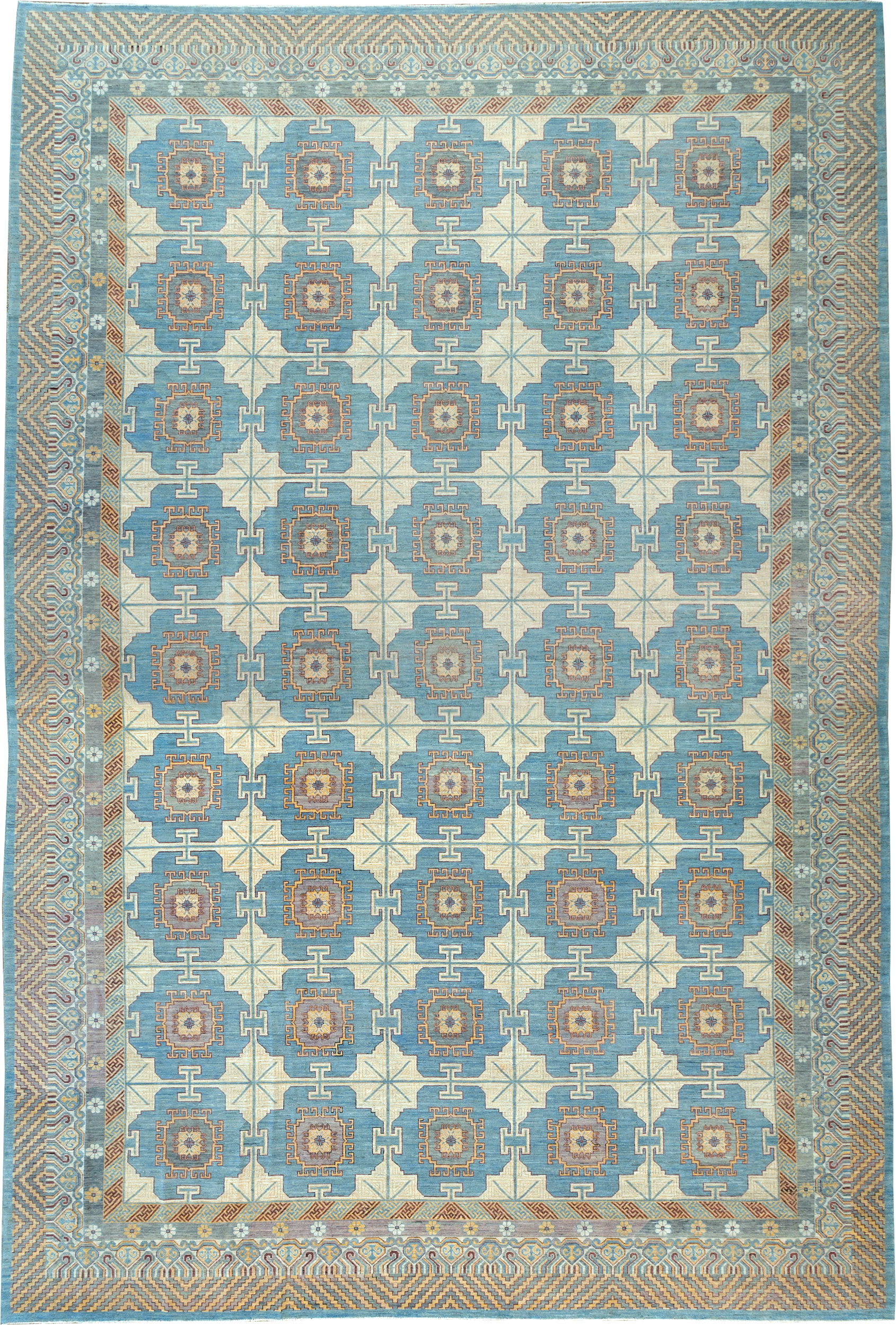 Contemporary East Turkestan Khotan Oversize Carpet, No.30995 - Gsblank