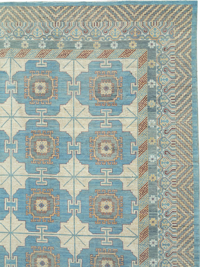 Contemporary East Turkestan Khotan Oversize Carpet, No.30995 - Gsblank