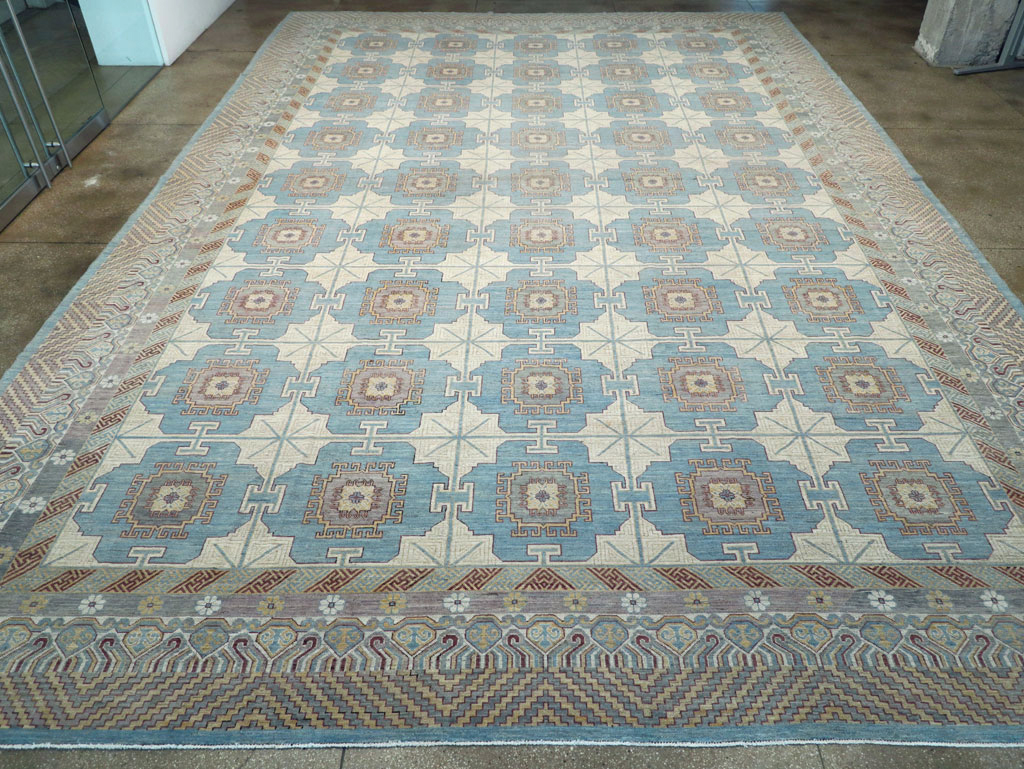 Contemporary East Turkestan Khotan Oversize Carpet, No.30995 - Gsblank