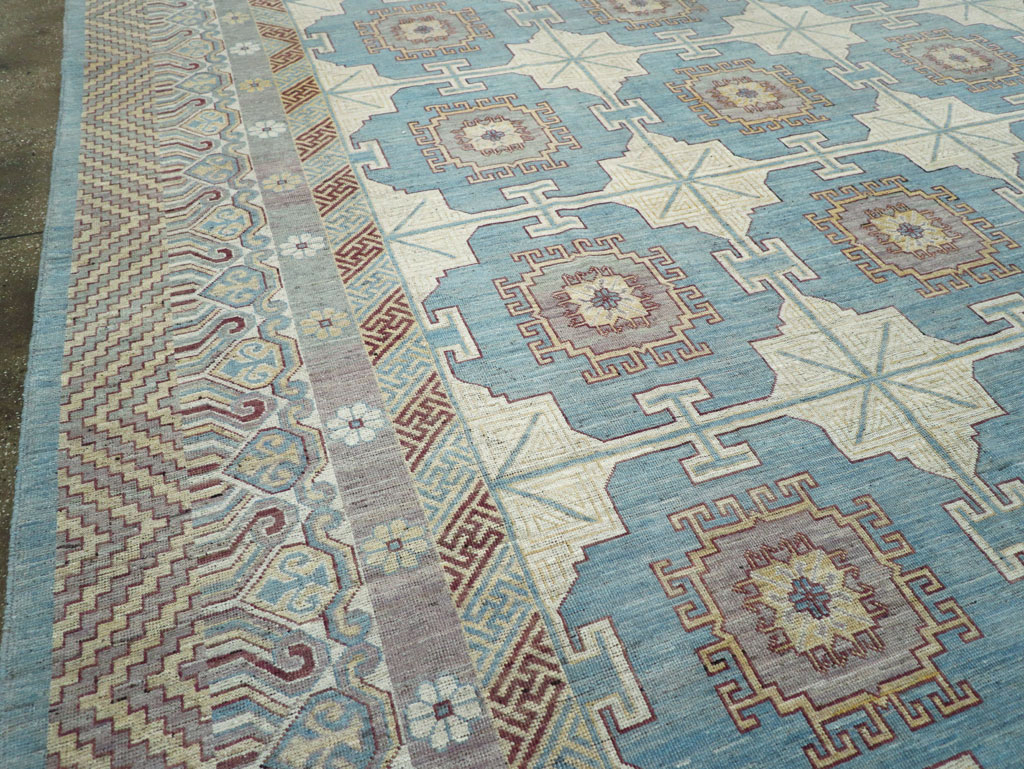 Contemporary East Turkestan Khotan Oversize Carpet, No.30995 - Gsblank