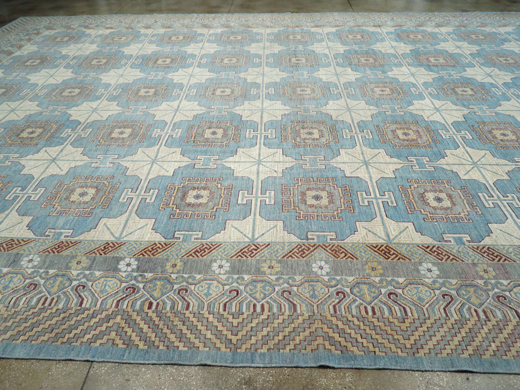 Contemporary East Turkestan Khotan Oversize Carpet, No.30995 - Gsblank