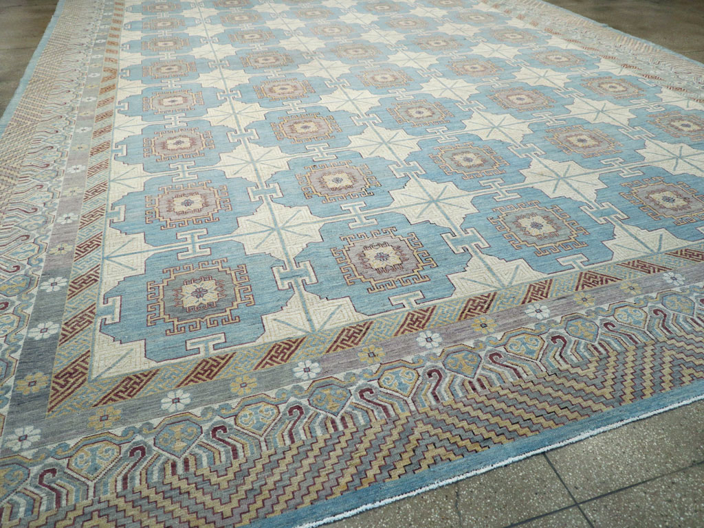 Contemporary East Turkestan Khotan Oversize Carpet, No.30995 - Gsblank