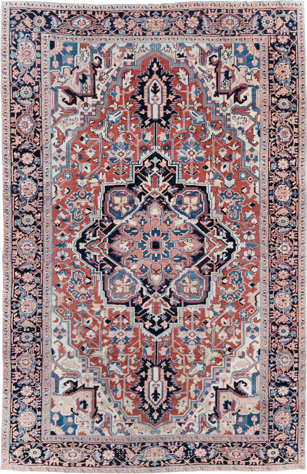 Antique Persian Heriz Room Size Carpet, No.30998 - Gsblank