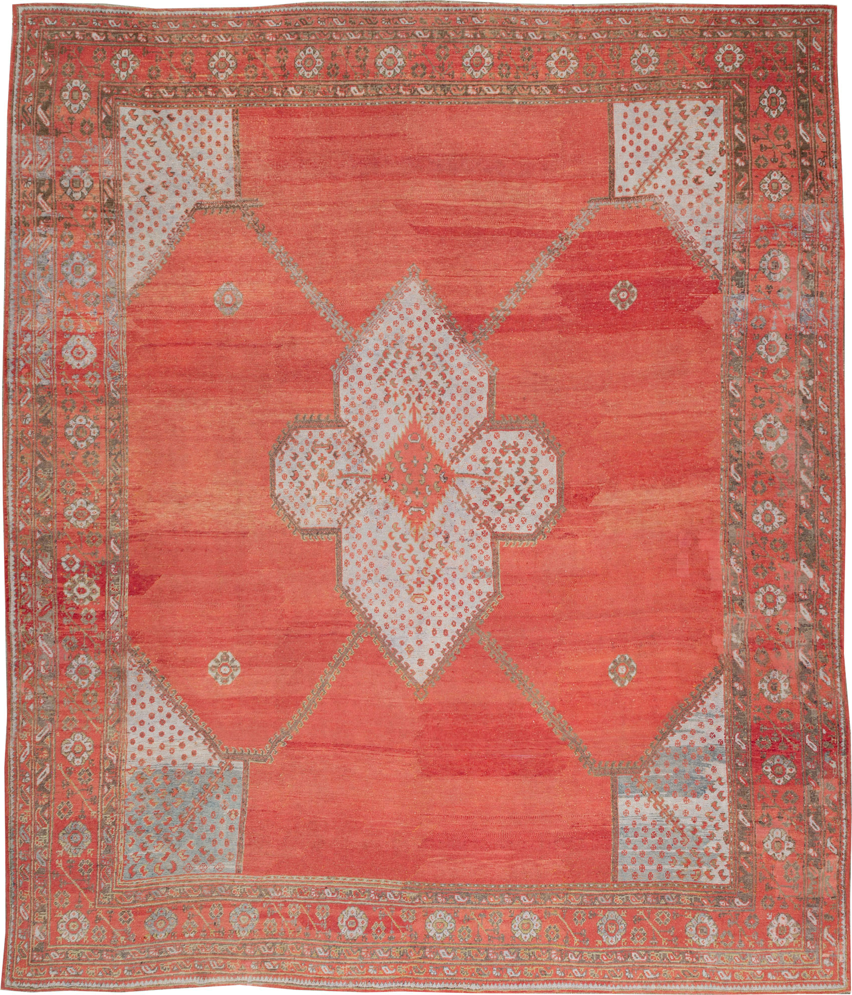 Antique Turkish Oushak Carpet, No.31002 - Gsblank