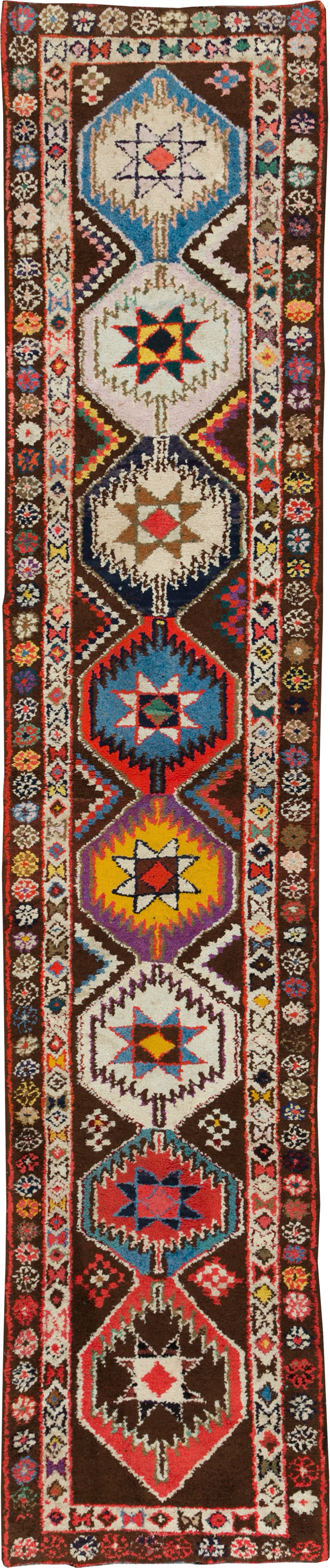 Vintage Turkish Anatolian Tribal Runner, No.31006 - Gsblank