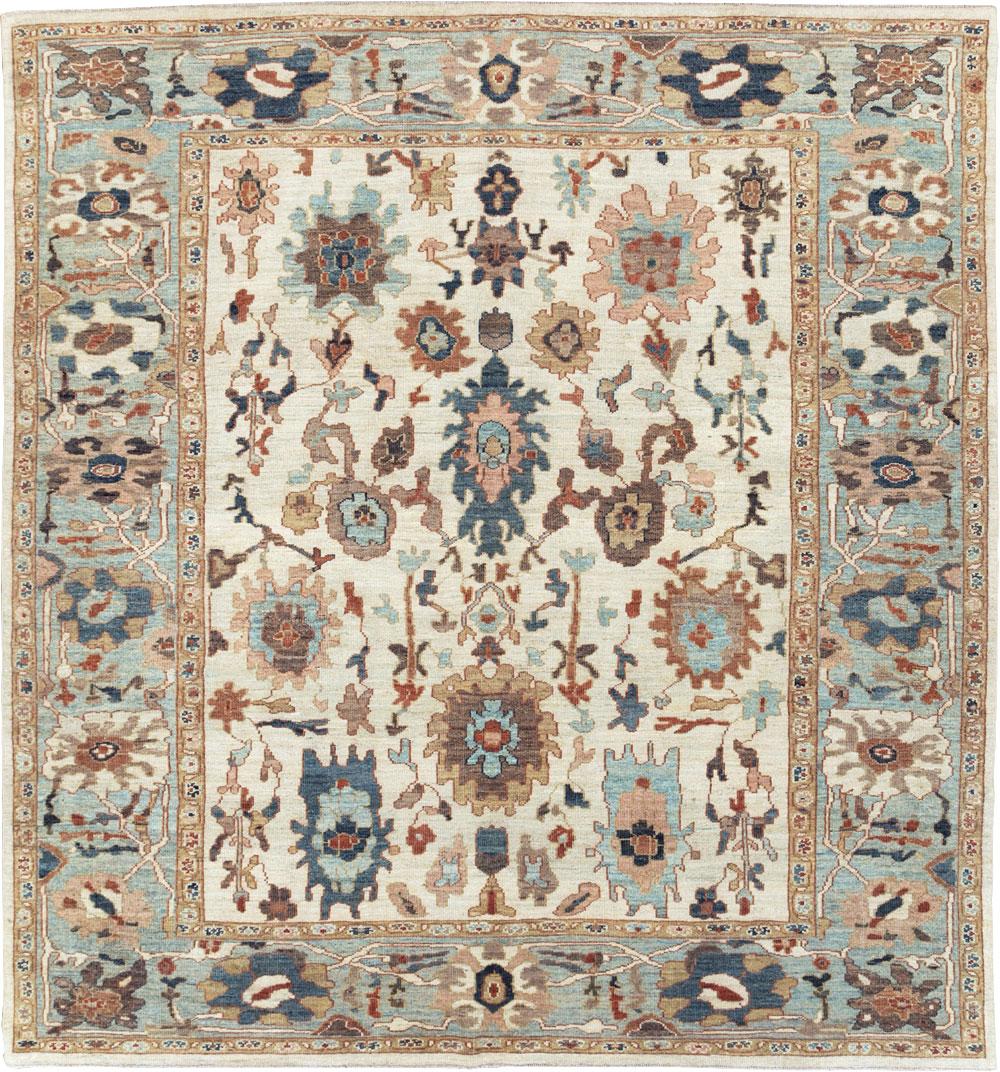 Contemporary Persian Sultanabad Square Room Size Carpet, No.31015 - Gsblank