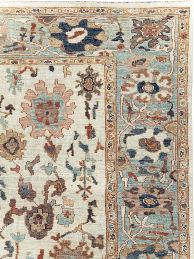 Contemporary Persian Sultanabad Square Room Size Carpet, No.31015 - Gsblank