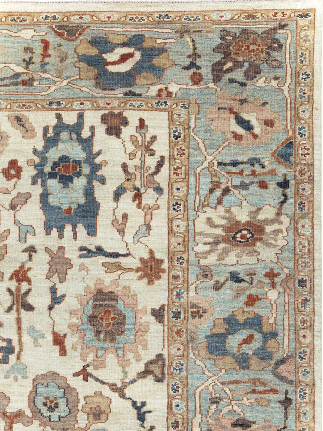 Contemporary Persian Sultanabad Square Room Size Carpet, No.31015 - Gsblank