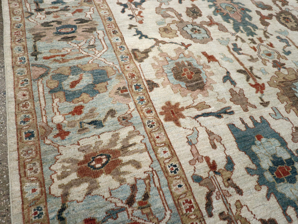 Contemporary Persian Sultanabad Square Room Size Carpet, No.31015 - Gsblank