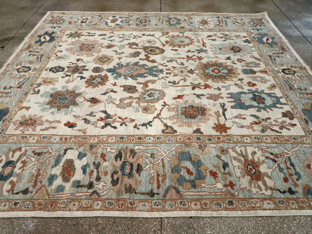 Contemporary Persian Sultanabad Square Room Size Carpet, No.31015 - Gsblank